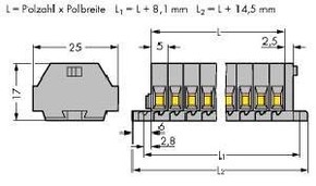 WAGO GmbH & Co. KG 2-L.Klemme 0,08-1,5mmq grau 260-106