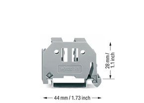 WAGO GmbH & Co. KG Endklammer 10mm breit grau 249-117