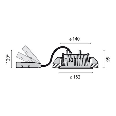 Performance in Light LED-EB-Downlight 4000K Konvert.diffus 815711834001
