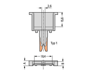 WAGO GmbH & Co. KG Leerstecker 5mm breit,2-polig 280-801
