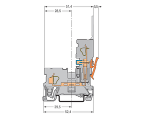 WAGO GmbH & Co. KG Basisklemme 0,08-4mmq grau 769-176