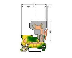 WAGO GmbH & Co. KG Basisklemme 0,08-4mmq grün/gelb 769-237