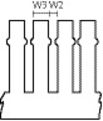 HellermannTyton Verdrahtungskanal 40x100mm, 2m PVC HTWD-PN-40X100