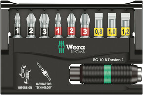Wera Werk Bit-Check Rapidaptor Satz 10-tlg 056374