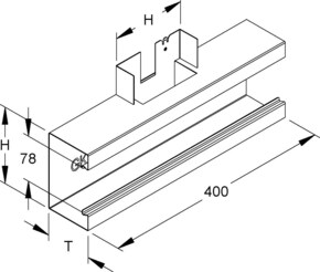 Niedax Gerätek.-T-Stück GKT 133-78T80 R
