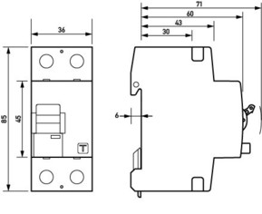 Doepke FI-Schalter DFS2 040-2/0,03-A