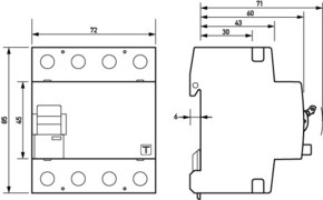 Doepke FI-Schalter DFS4 040-4/0,03-A