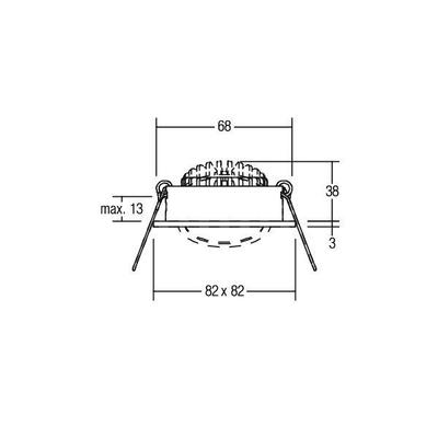 Brumberg Leuchten LED-Einbaustrahler 2700K 350mA champag. 12262633