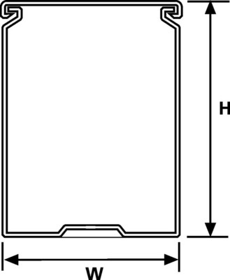 HellermannTyton Verdrahtungskanal TD-100X125-PVC-GY
