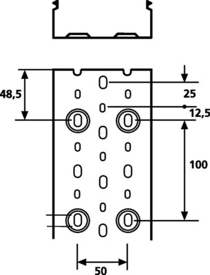 HellermannTyton Verdrahtungskanal TD-100X125-PVC-GY