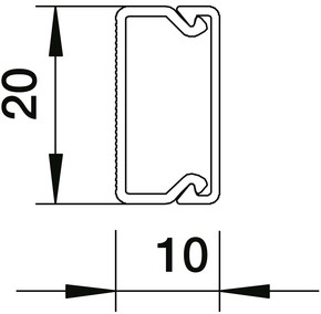 OBO Bettermann Vertr Wand-/Deckenkanal WDK10020RW
