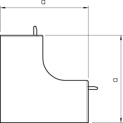OBO Bettermann Vertr Inneneckhaube 20x20mm WDK HI20020RW