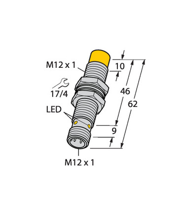 Turck Sensor induktiv NI8U-M12E-VP4X-H1141
