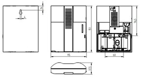 Grothe Elektronik-Gong Batt.4x1,5V, weiß/sil. CROMA 50