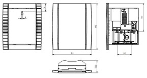 Grothe Elektronik-Gong 2/3-Klang, sil.-grau CROMA 100A