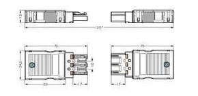 WAGO GmbH & Co. KG Stecker 2x0,5-4mmq schwarz 770-113