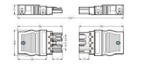 WAGO GmbH & Co. KG Buchse 2x0,5-4mmq schwarz 770-104