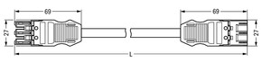 WAGO GmbH & Co. KG Verbindungsleitung 3x1,5mmq weiss 771-9993/006-702