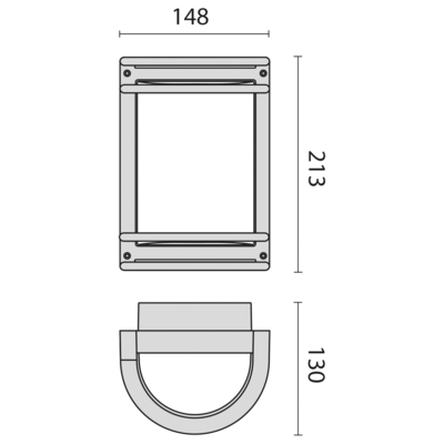 Performance in Light Wandleuchte NIKKO+ 21 1x60W gr
