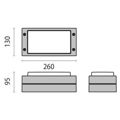 Performance in Light Decken-/Wandanbauleuchte BLIZ RING #700193