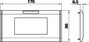 OBO Bettermann Vertr Abdeckrahmen 2-fach ch S990-AR2 RW