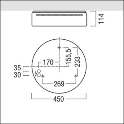 Zumtobel Group LED-Wannenleuchte 3800-840D450LDEIP50 PERLUCE O #42182768