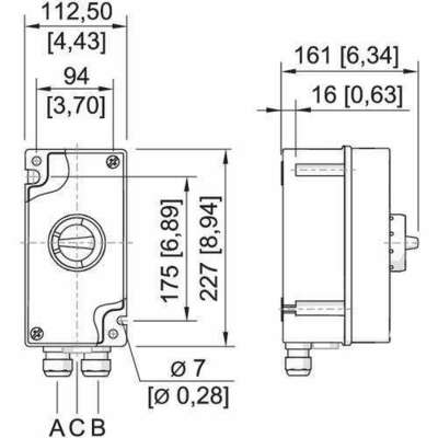 Stahl Leistungsschalter 1,6-2,5A, 3-polig 8146/5V27108075-10-2