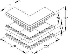 Niedax Alu-Außeneck DAA 170-78 N