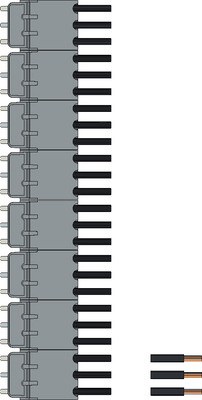 Phoenix Contact Brücke 3-phasig f. 8 Module BRIDGE-PT 8