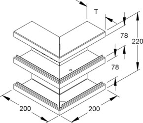 Niedax DKU-Außeneck DKA 220-78T80 R