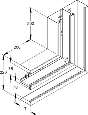 Niedax DKU-Vertikaleck DKV 220-78T80 W