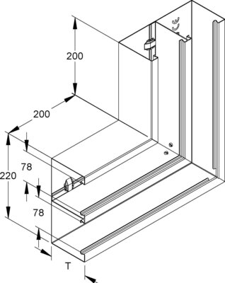 Niedax DKU-Vertikaleck DKV 220-78T100 W