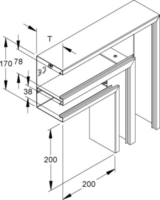 Niedax DKU-Vertikaleck DKVU 170-78T100 S