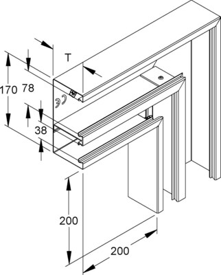 Niedax DKU-Vertikaleck DKVU 170-78T80 W