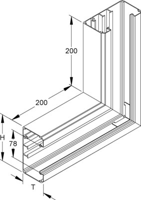 Niedax Alu-Flachwinkel GAV 133-78 P