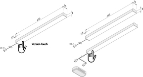 Hera LED-Unterbauleuchte alu-eloxiert nw 61001222103