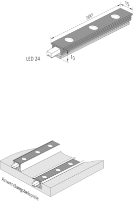 Hera LED-Spot-Leiste alu-eloxiert nw 61002120103
