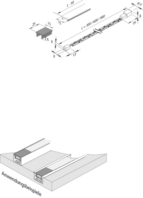 Hera LED-Flächenlichtleiste schwarz ww 61002161302