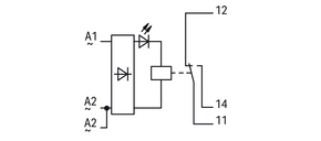 WAGO GmbH & Co. KG Relaismodul AC 230 V,1W, grau 288-508