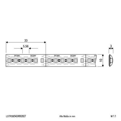EVN Lichttechnik LED-Strip 5m 2700K 24V/DC IP54 LSTRSB5424902827