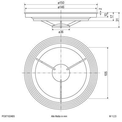 EVN Lichttechnik Blendschutz für PC67102402 PC671024BS