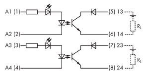 WAGO GmbH & Co. KG Optokopplermodul DC 24 V,lichtgrau 857-1494