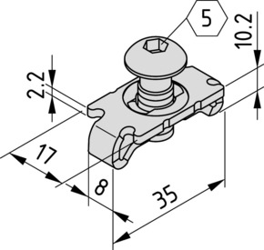 Item Standard-Verbindungssatz 8 verzinkt 0.0.026.07