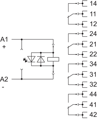 WAGO GmbH & Co. KG Relaismodul DC 110 V,4 Wechsler 858-307