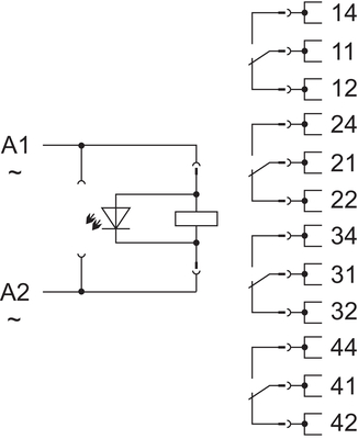 WAGO GmbH & Co. KG Relaismodul AC 24 V,4 Wechsler 858-504