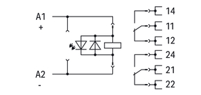 WAGO GmbH & Co. KG Relaismodul AC 230 V,2W, grau 858-528