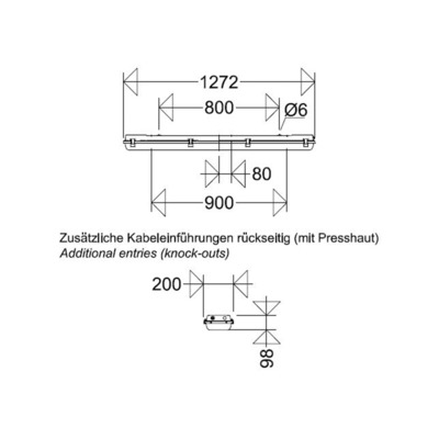 Schuch Licht LED-Wannenleuchte IP65, SK I 164 12L90G2 DIMC