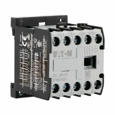 Eaton Leistungsschütz 3-polig + 1Ö, 4 kW DILEM01G(24VDC)GVP