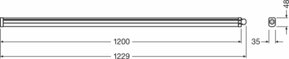 Ledvance LED-Feuchtraumleuchte 6500K DP SLI 1200-36-6500K