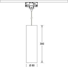 LTS Licht&Leuchten LED-Pendelleuchte 3000K DALI FUZZY 080 #662753